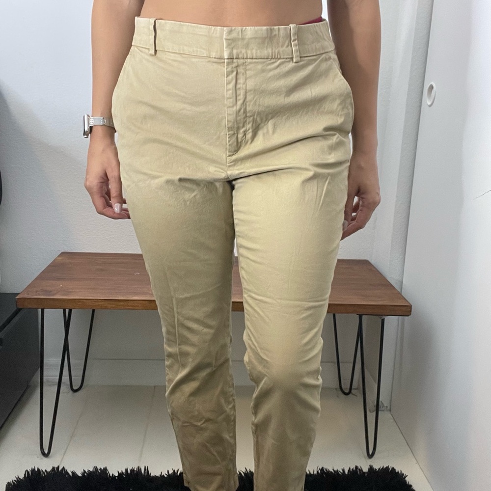 H&M Tan Straight Leg Pants
